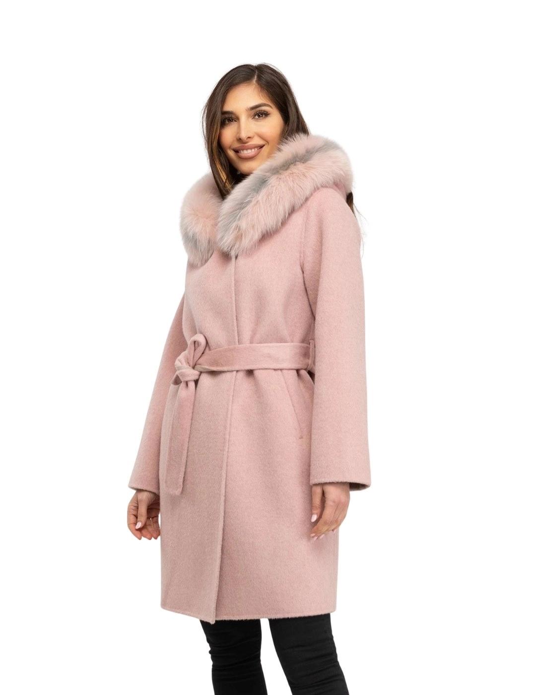 Fashion Abrigo Double Face Amareto Rosa