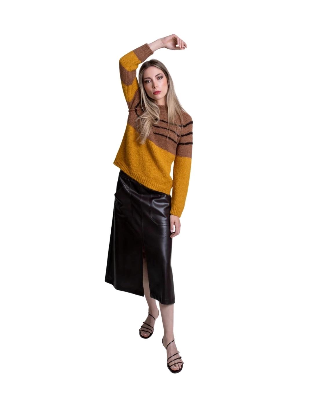 Pisonero Falda Florence Marrón