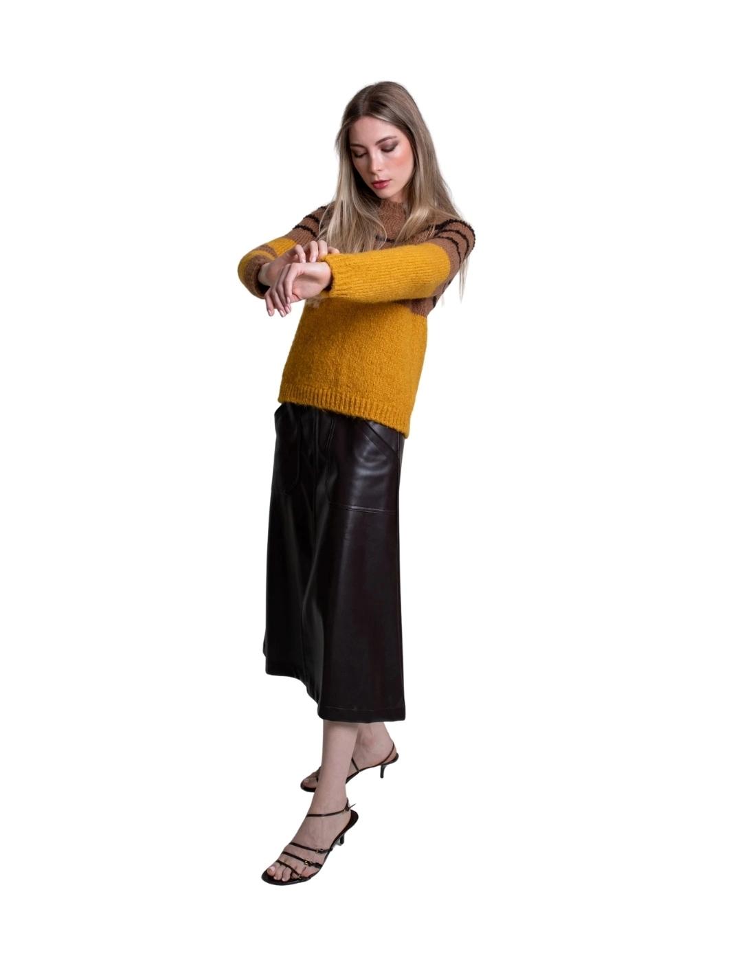 Pisonero Falda Florence Marrón