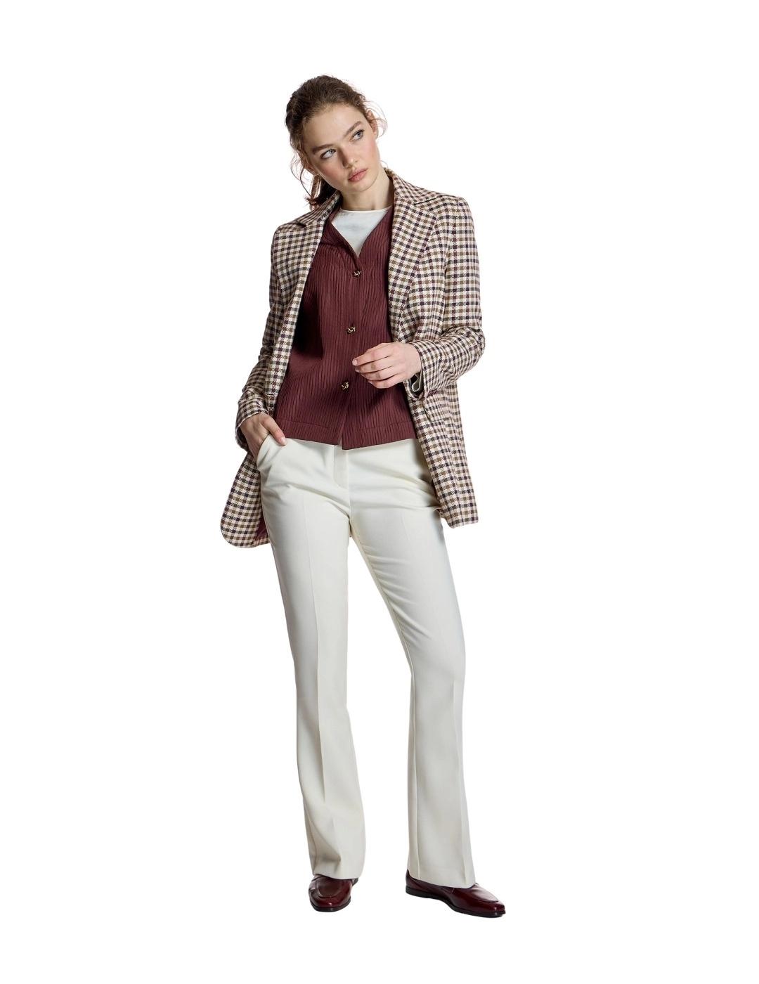 Alba Conde Blazer de cuadros