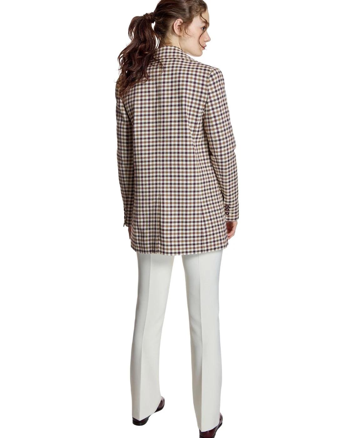 Alba Conde Blazer de cuadros