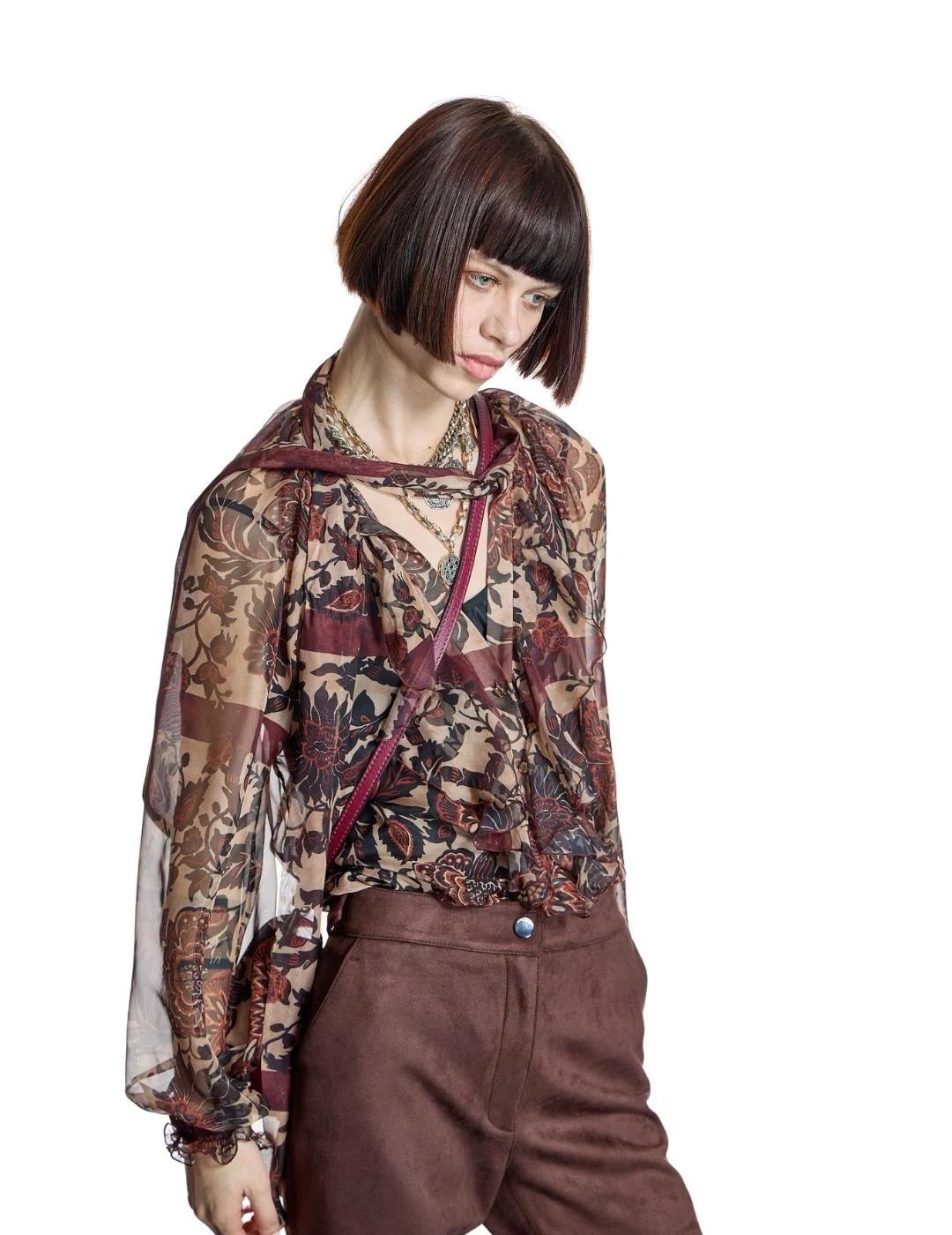 Alba Conde Blusa estampado boho