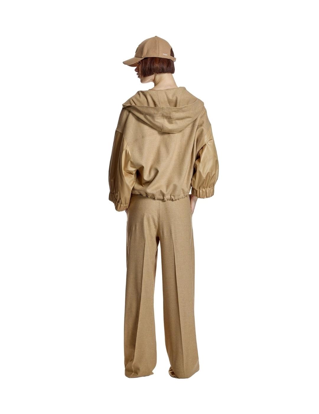 Alba Conde Pantalón cheviot Camel