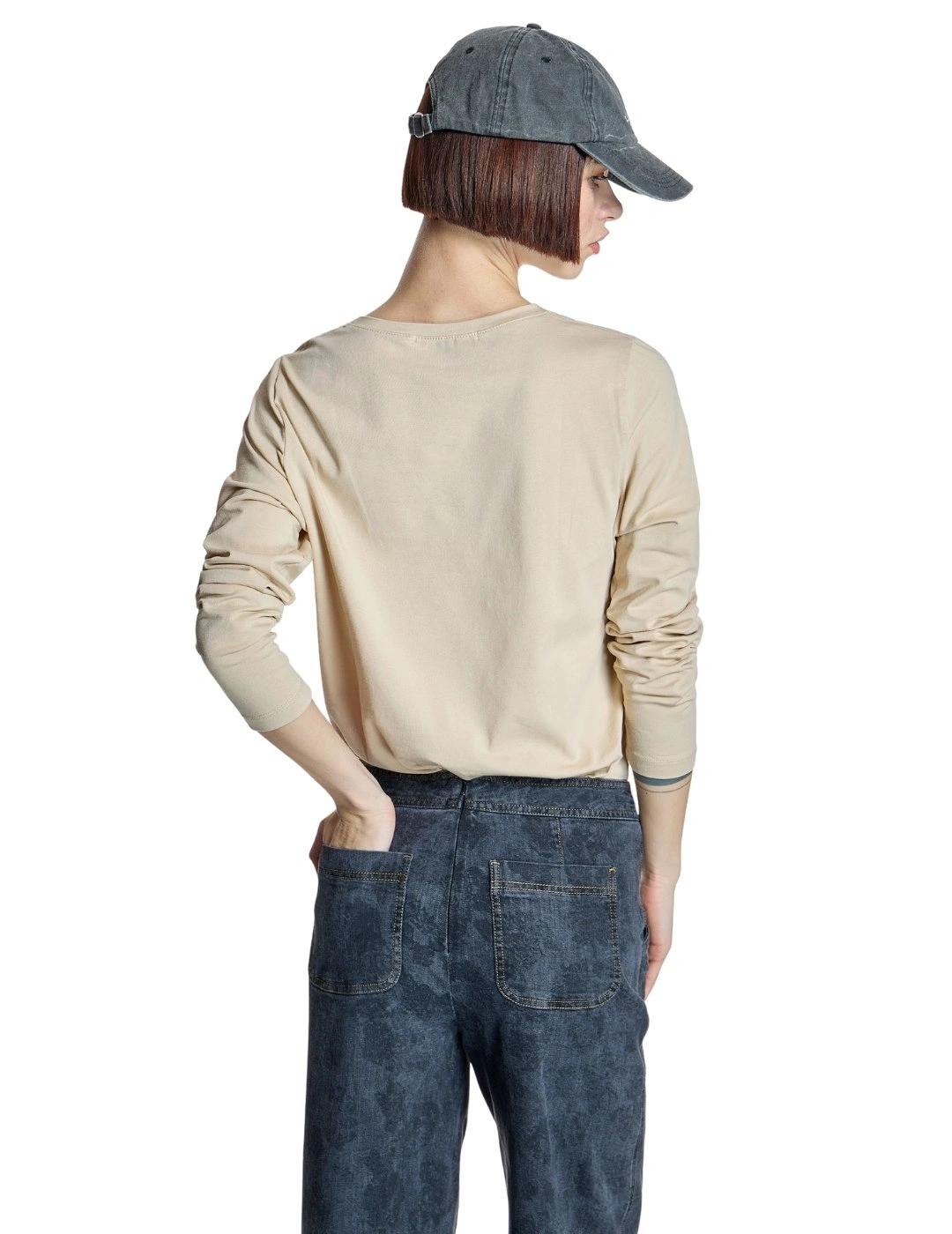 Alba Conde Pantalón Culotte denim con dibujo