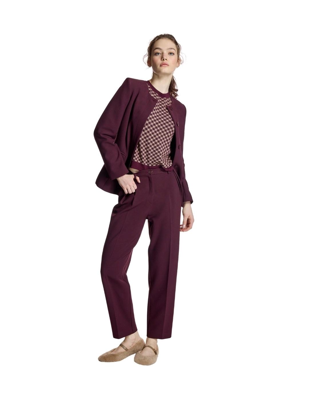 Alba Conde Pantalón Granate