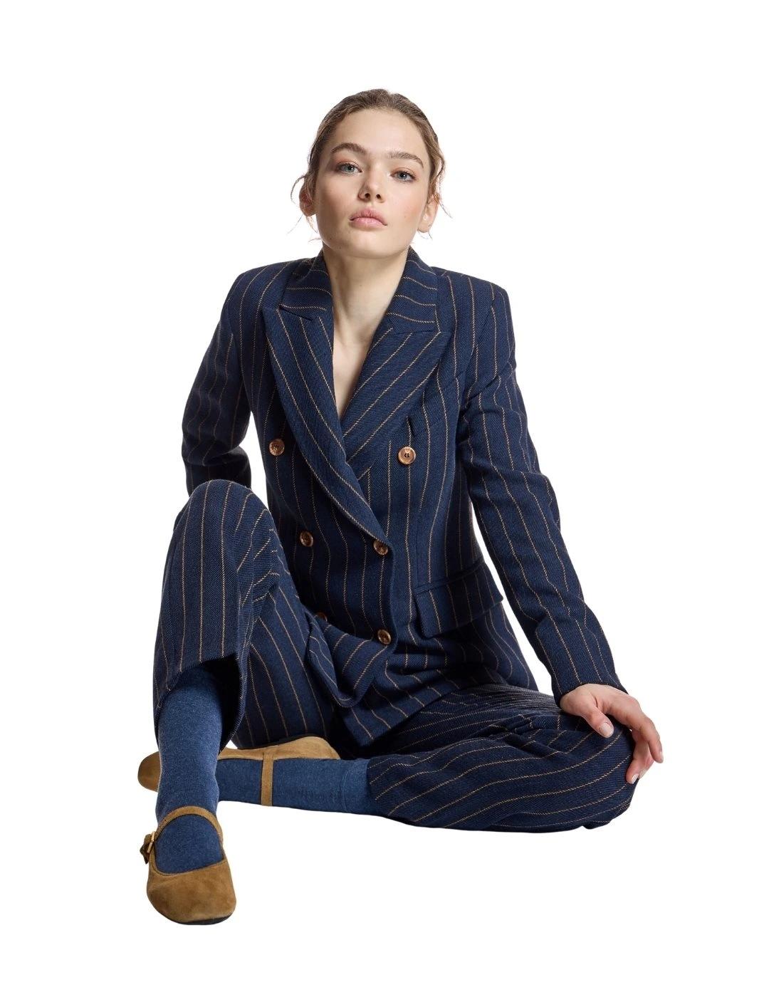 Alba Conde Pantalón Marino