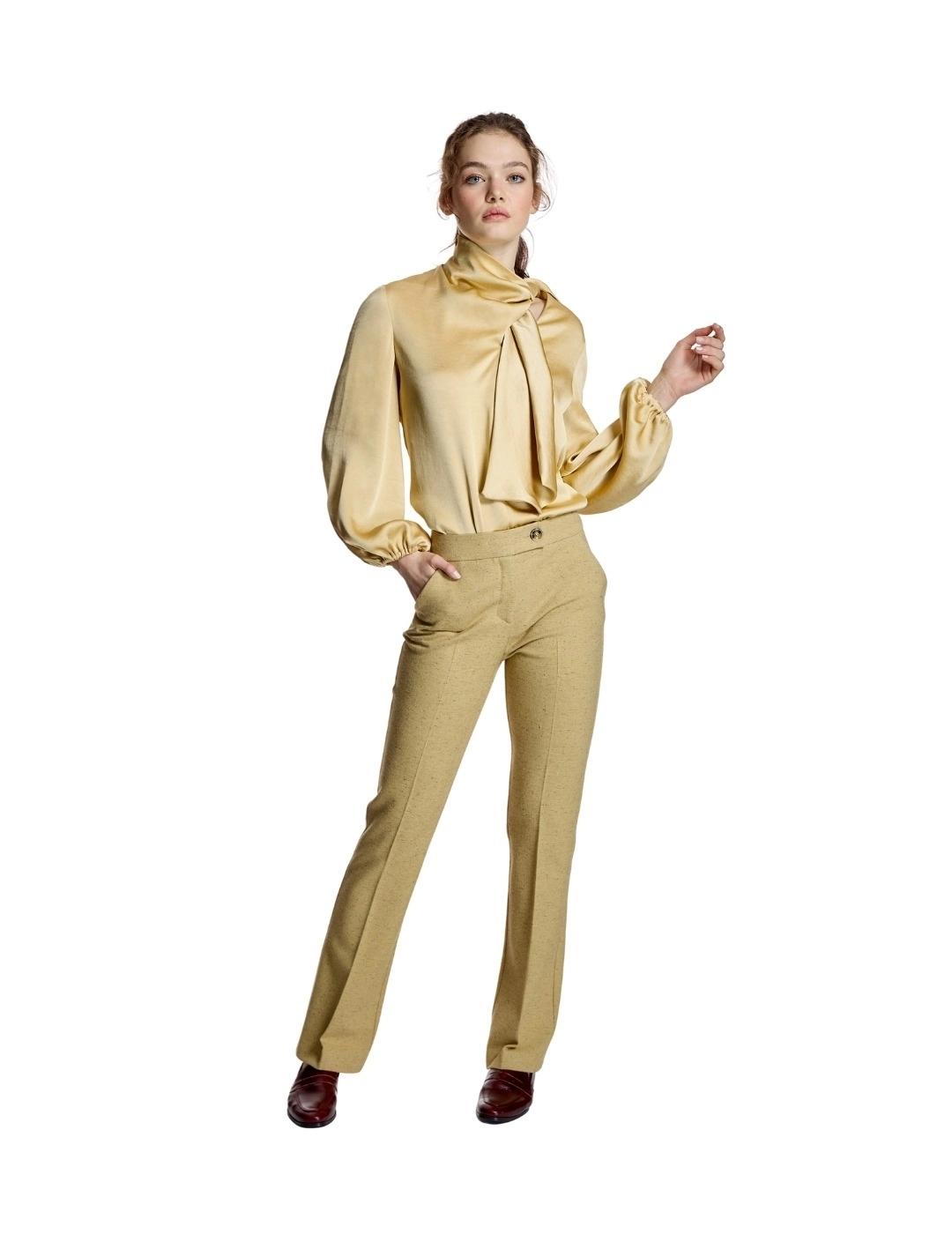 Alba Conde Pantalón Amarillo