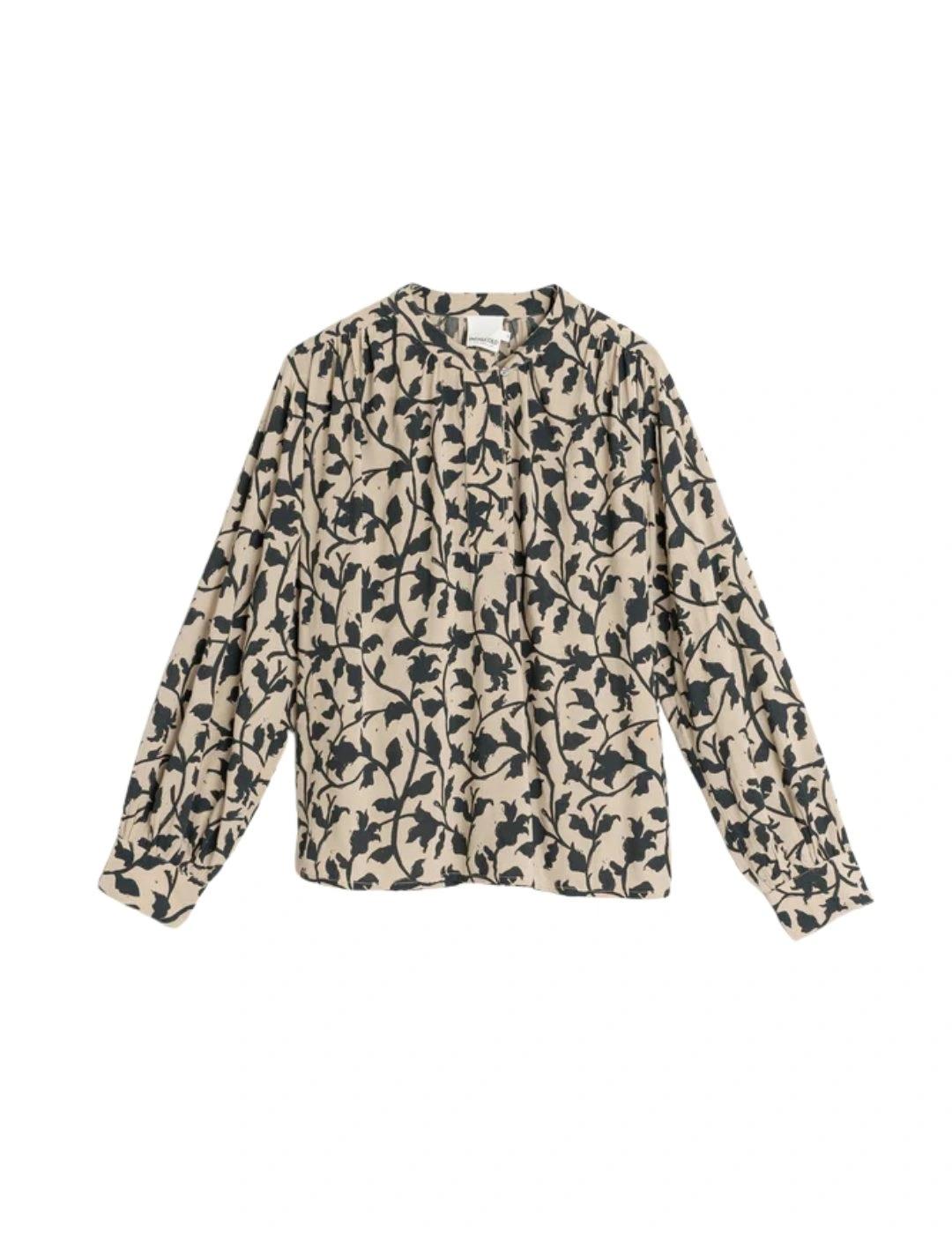 Indi & Cold Blusa cuello mao Beige