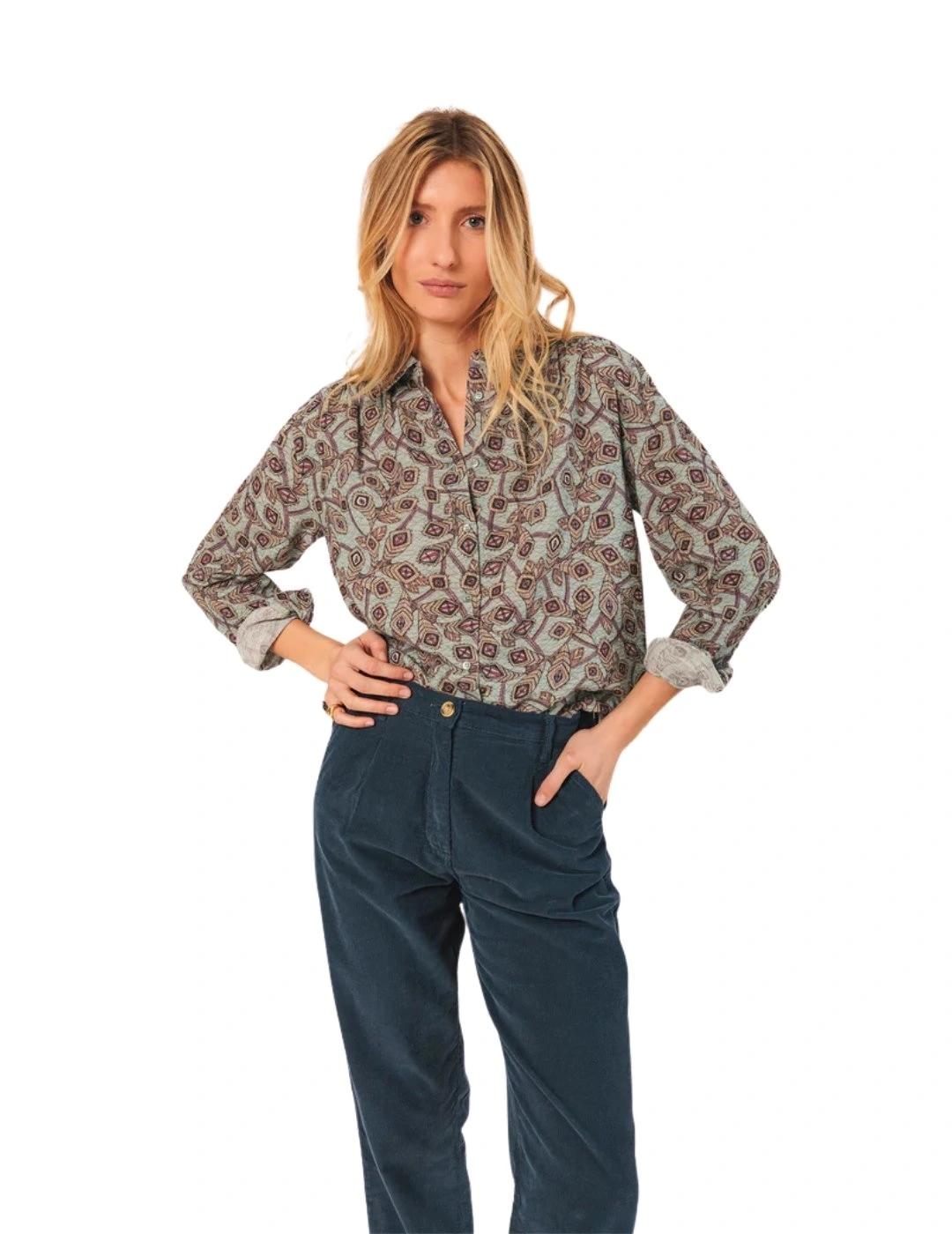 Indi & Cold Camisa algodón crepado Agua