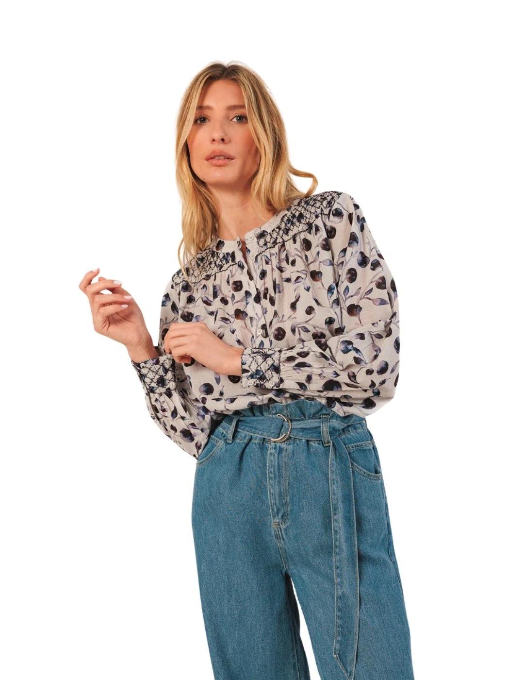 Indi & Cold Blusa detalles smock Noche