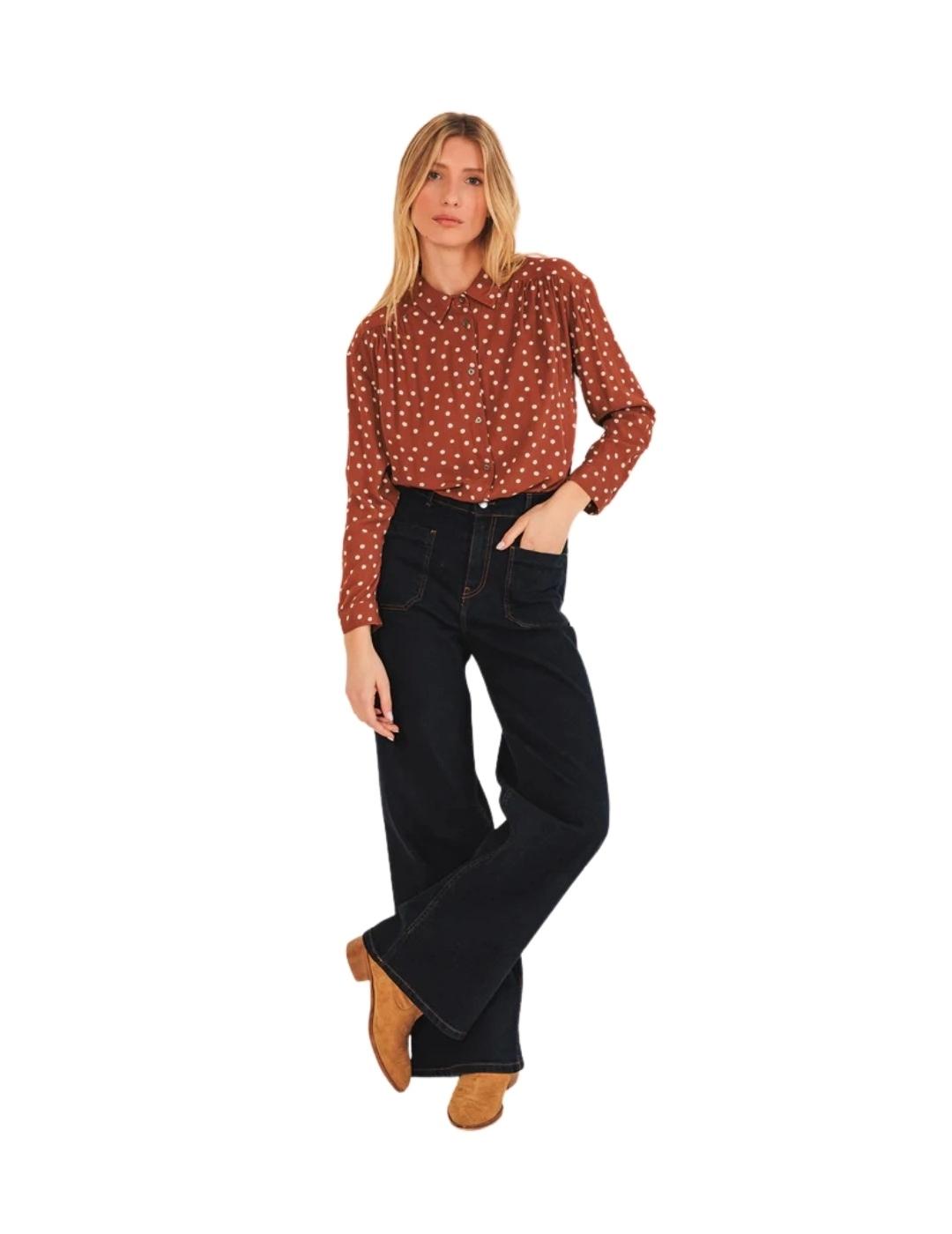 Indi & Cold Camisa Bea topos Terracota