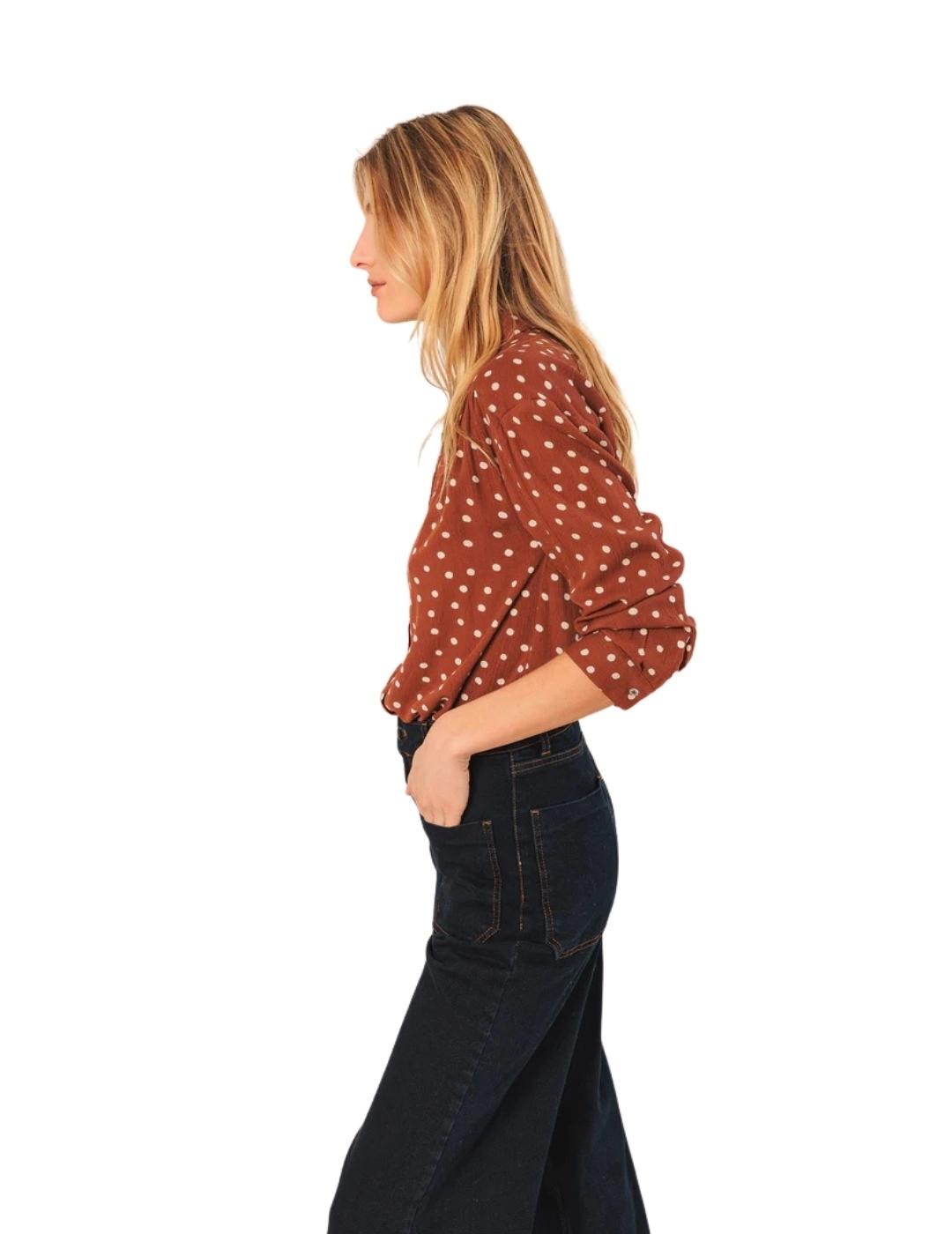 Indi & Cold Camisa Bea topos Terracota