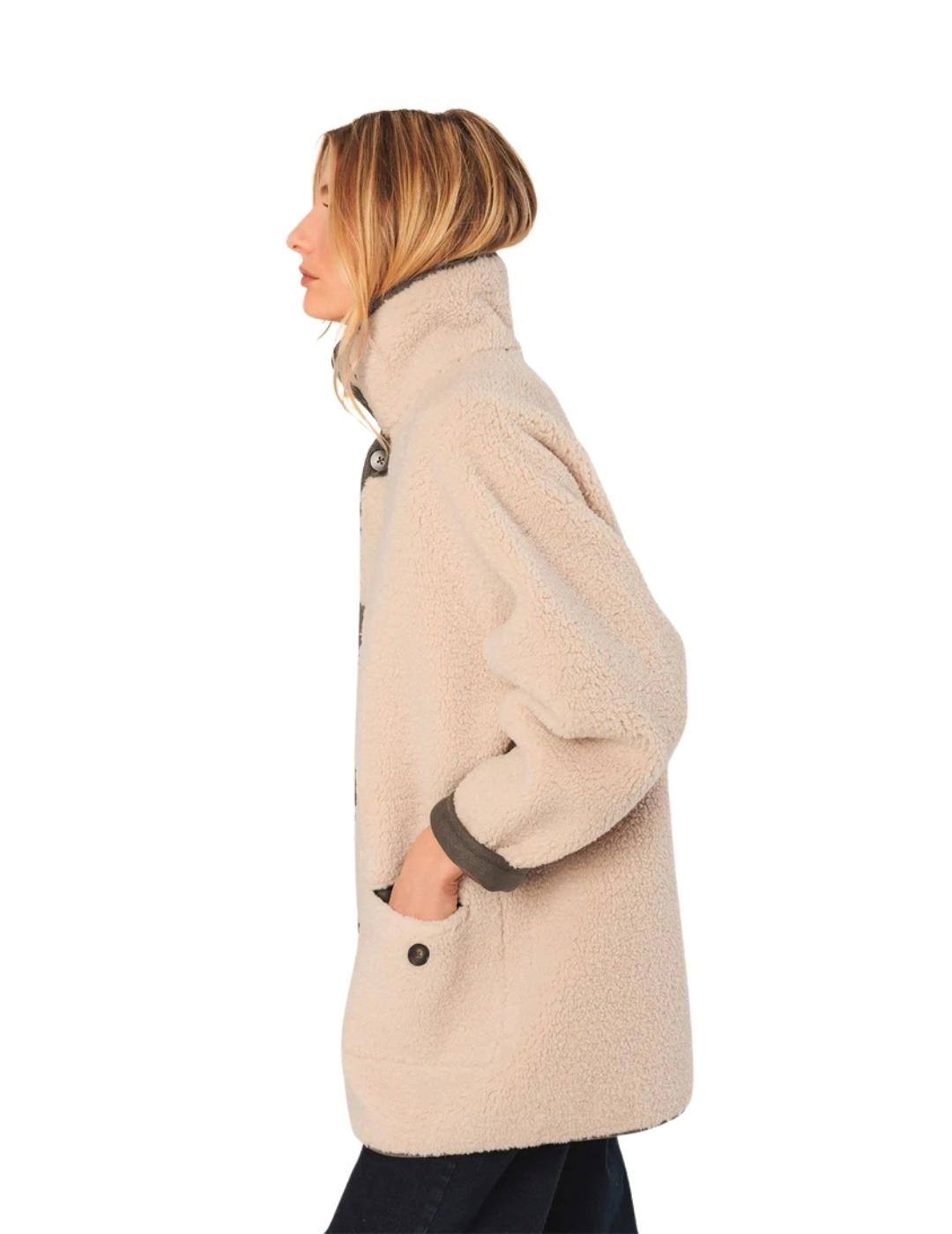 Indi & Cold Abrigo Doble faz Caqui