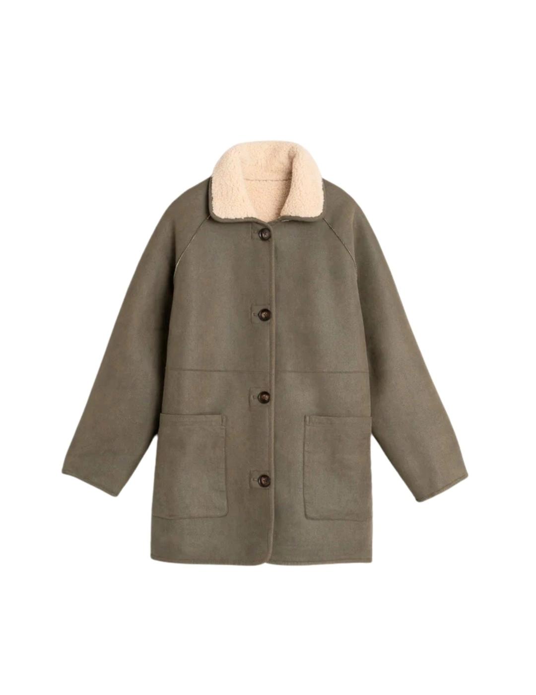 Indi & Cold Abrigo Doble faz Caqui