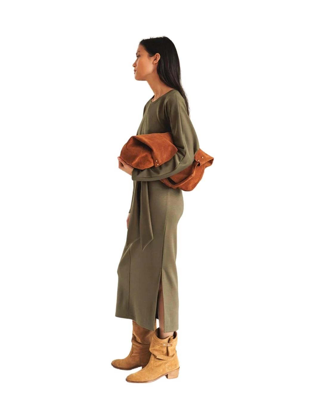 Indi & Cold Vestido Vestido punto anudado Visón