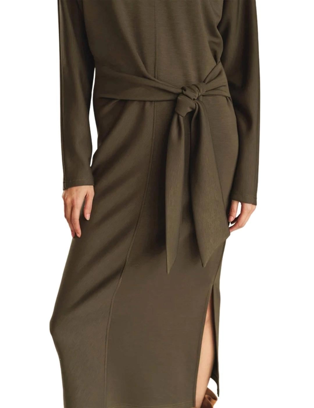 Indi & Cold Vestido Vestido punto anudado Visón