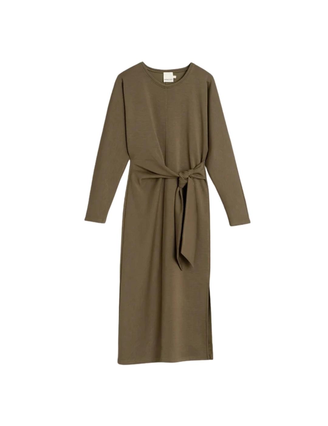 Indi & Cold Vestido Vestido punto anudado Visón