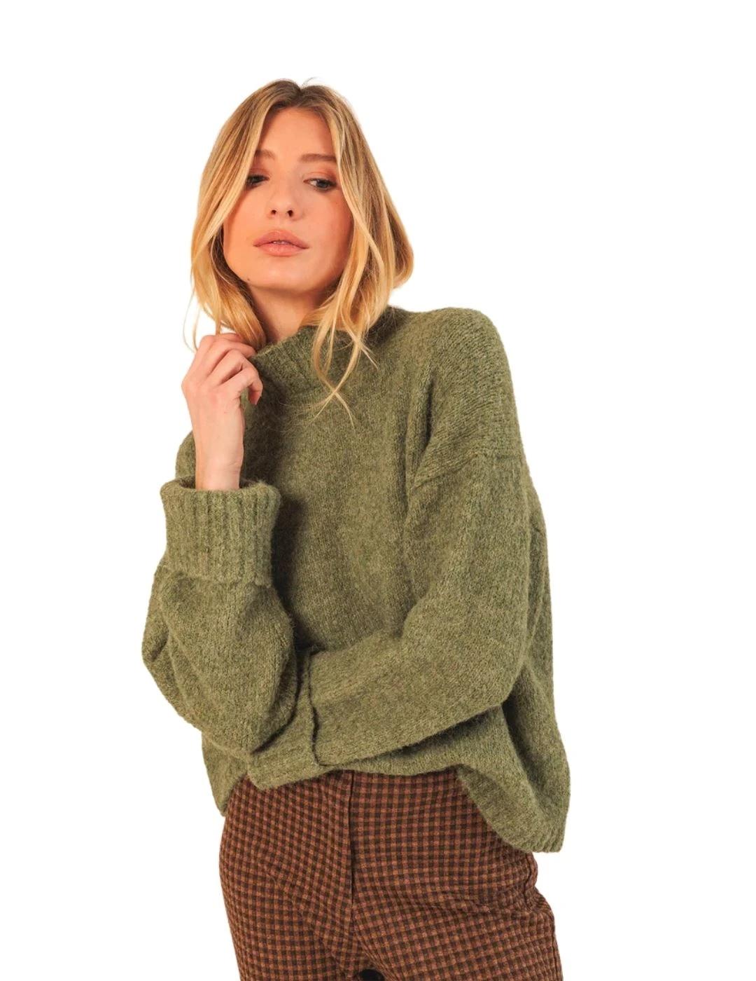 Indi & Cold Jersey Cuello perkins Verde