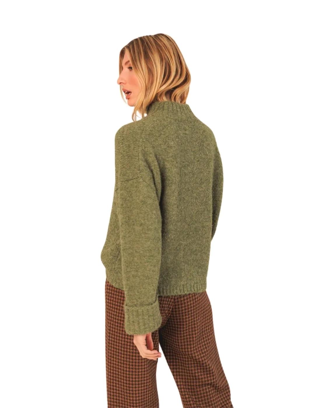 Indi & Cold Jersey Cuello perkins Verde