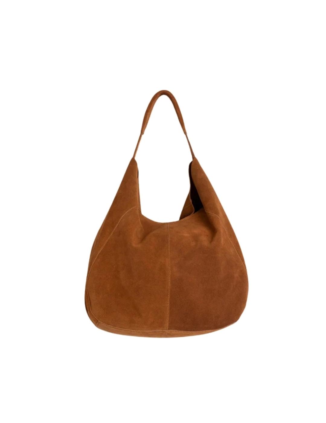 Indi & Cold Bolso Tote serraje Tabaco