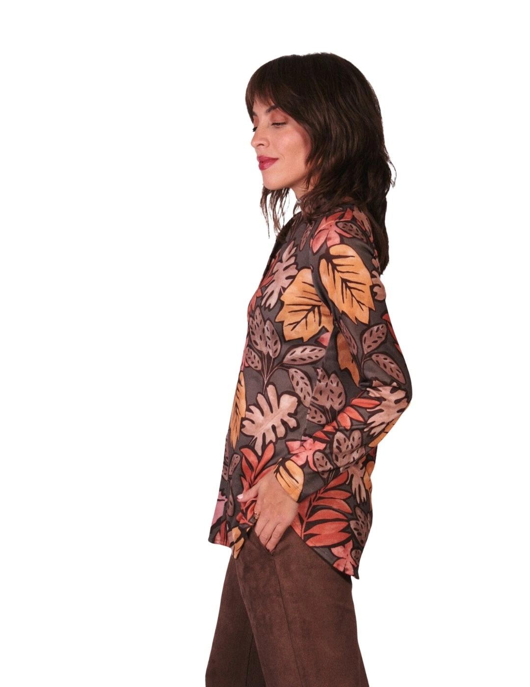 Parole Camisa Básica Estampado Roble Vison