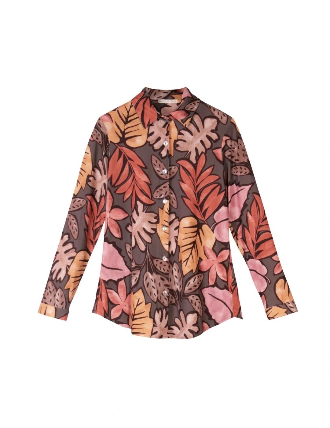 Parole Camisa Básica Estampado Roble Vison