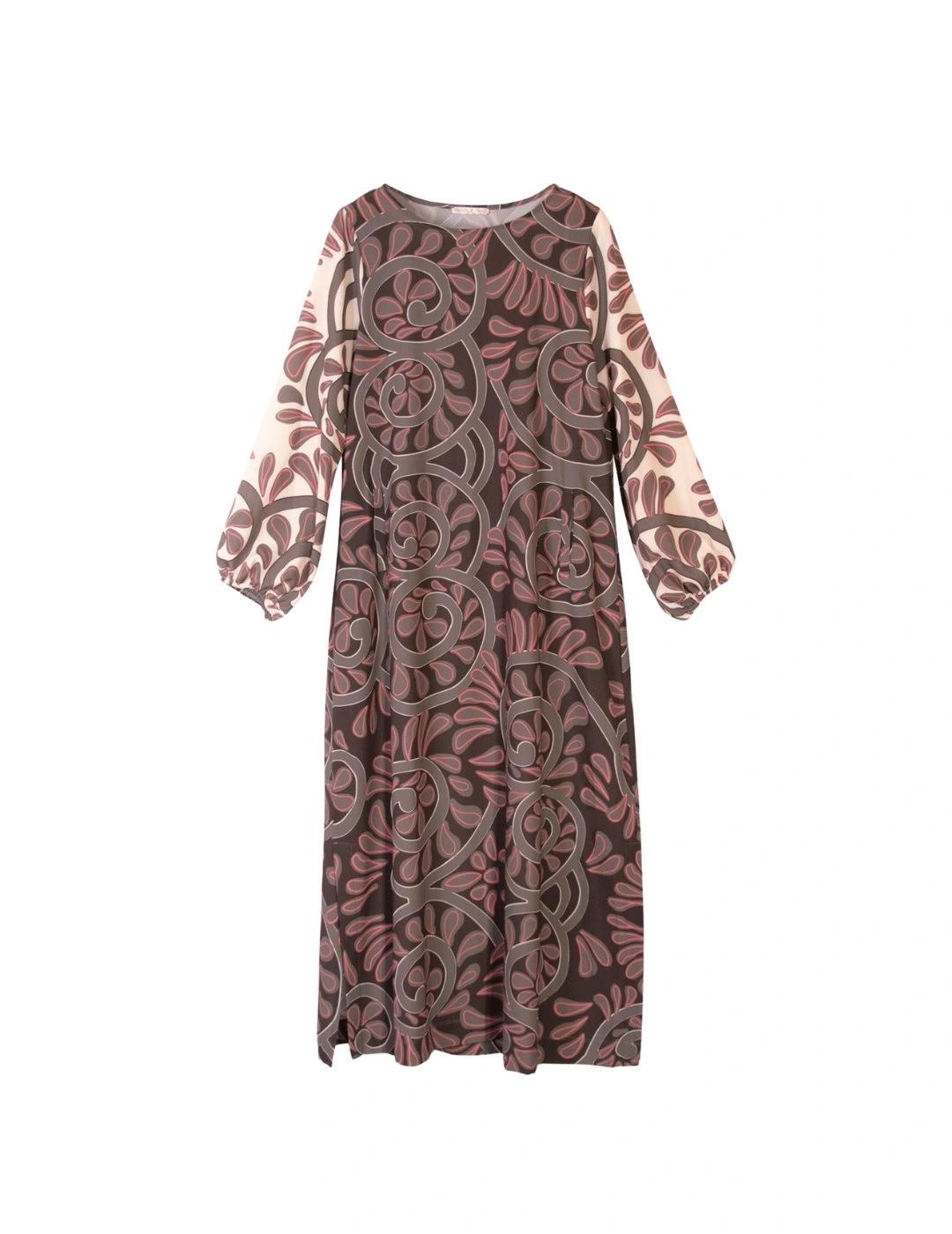 Parole Vestido manga abullonada Greca Vison