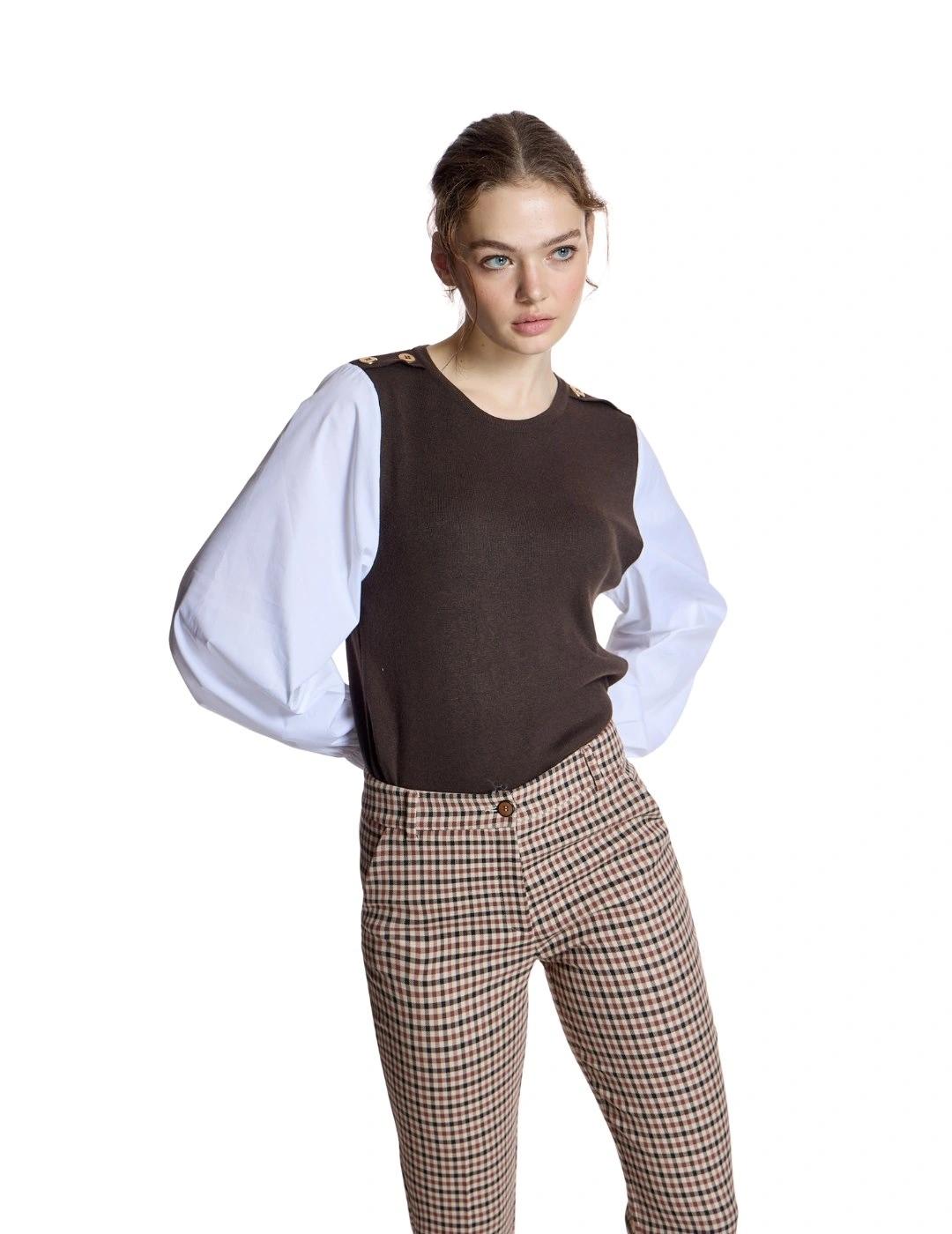 Alba Conde Pantalón de cuadros