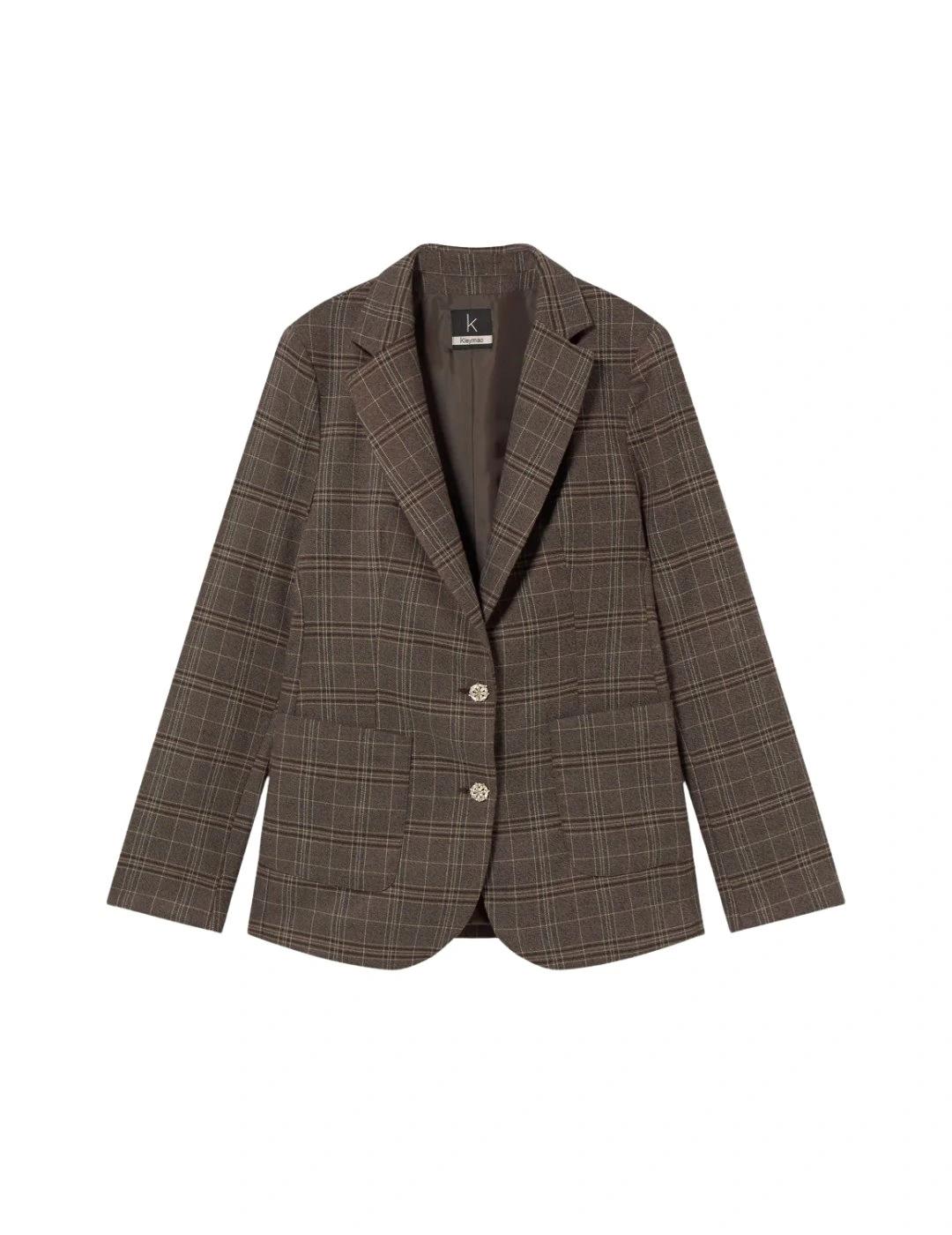 Kleymac Americana Cálida Cuadros Marrón Chocolate