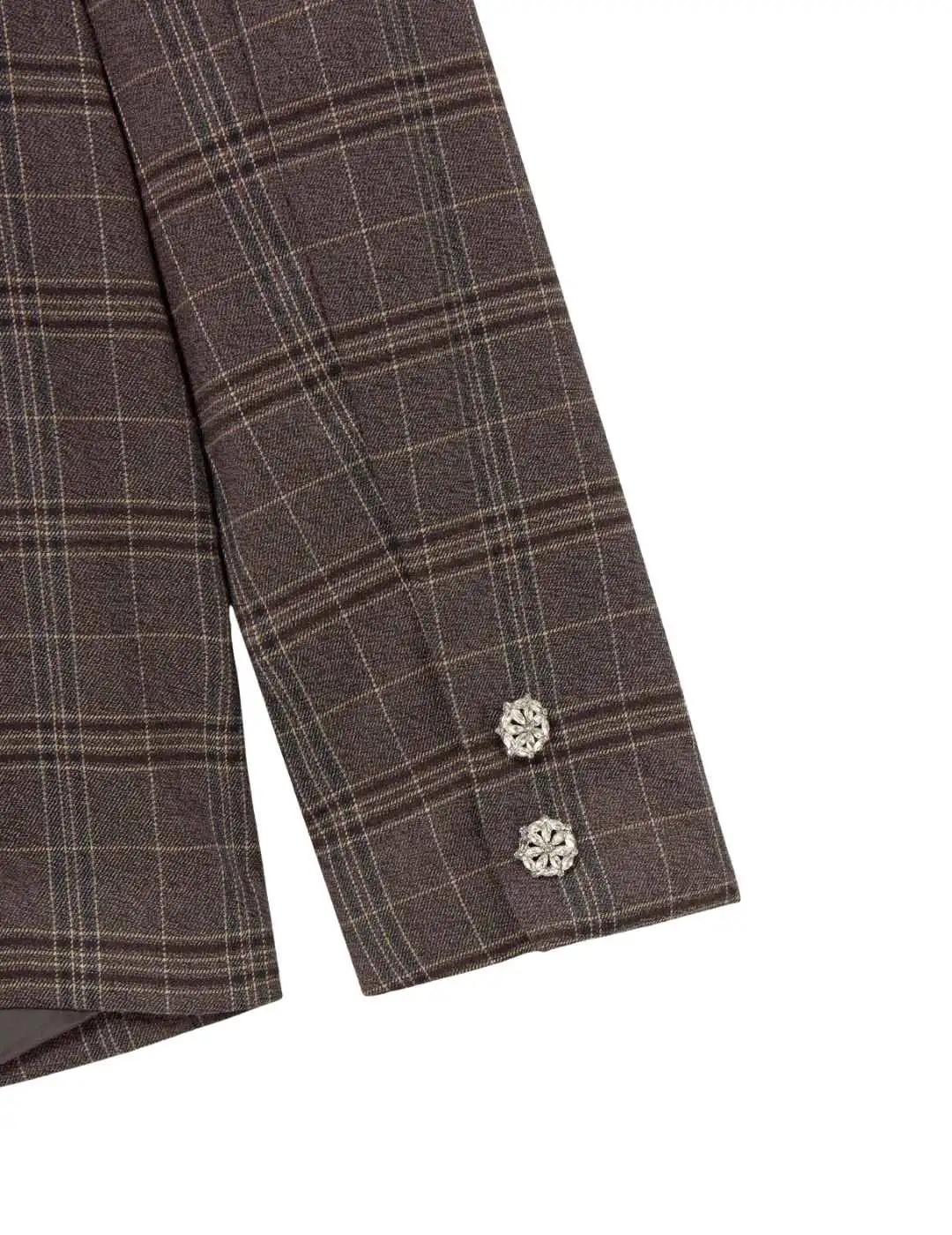 Kleymac Americana Cálida Cuadros Marrón Chocolate