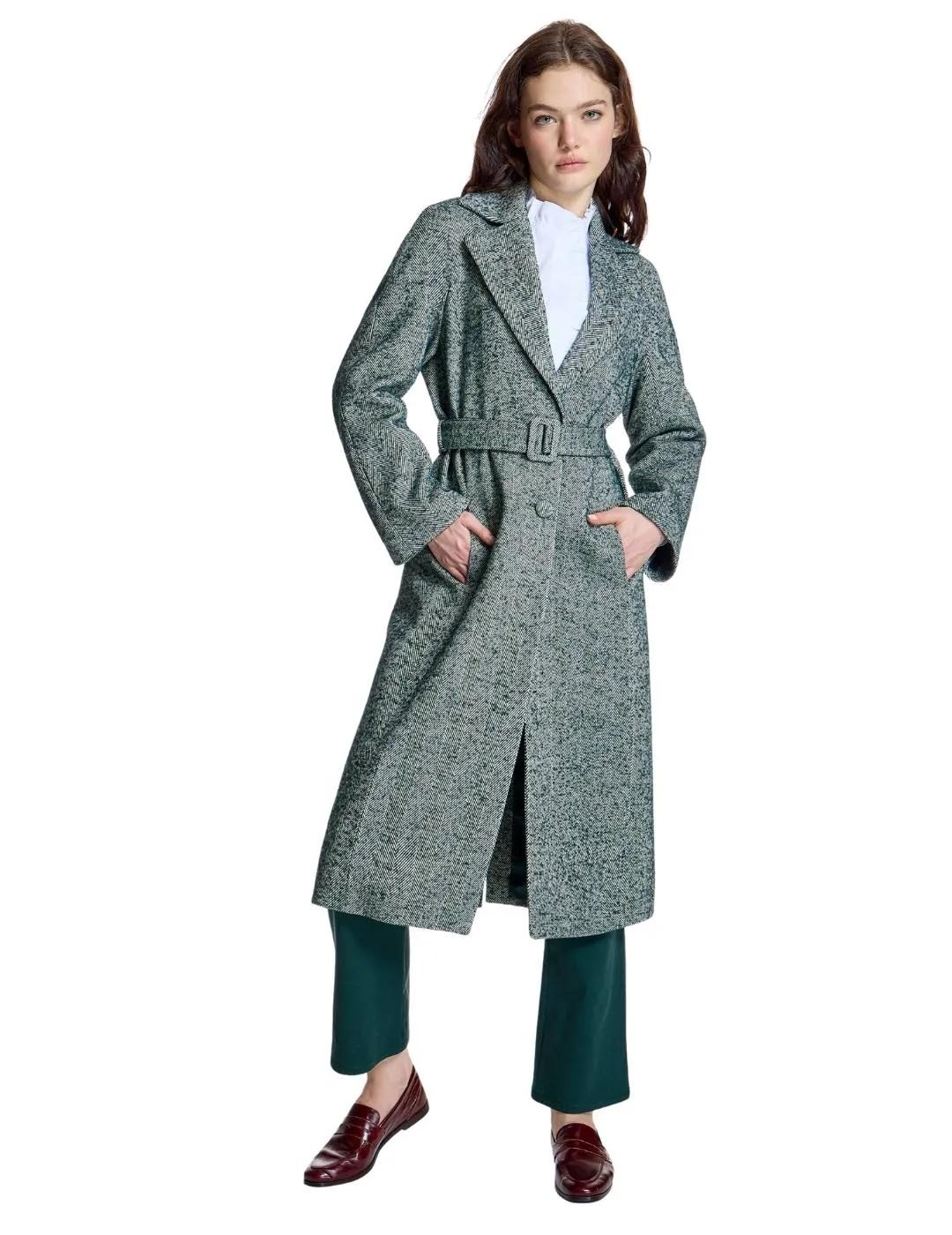 Alba Conde Pantalón Verde ligeramente acampanado