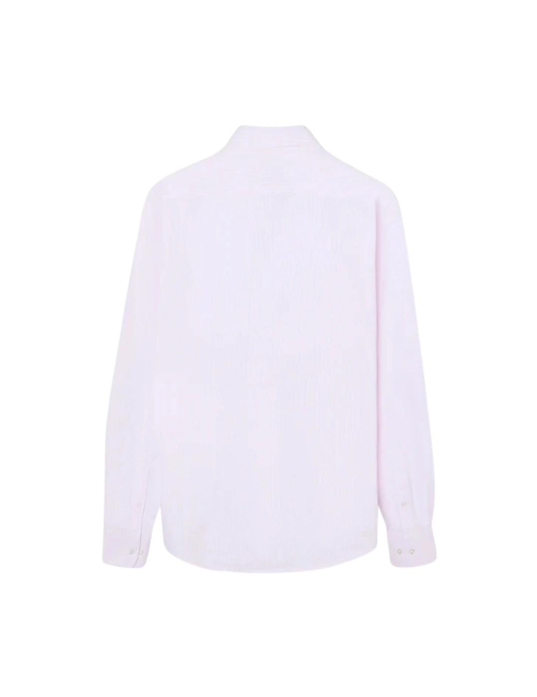 Silbon Camisa Oxford Raqueta Rayas Rosas