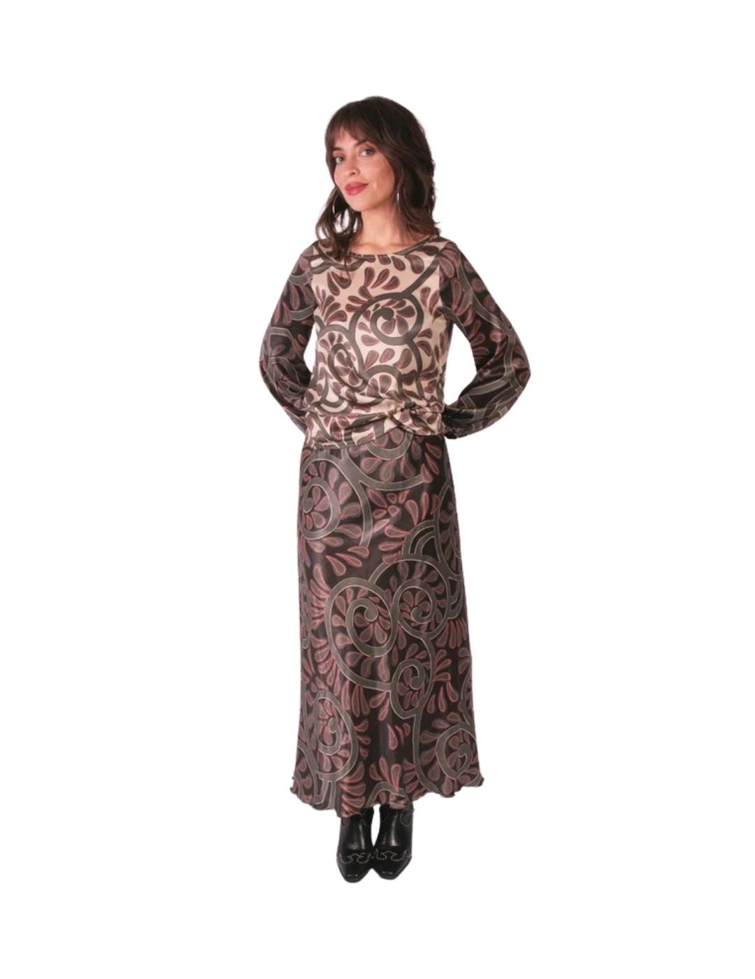 Parole Top cuello barco Greca Visón