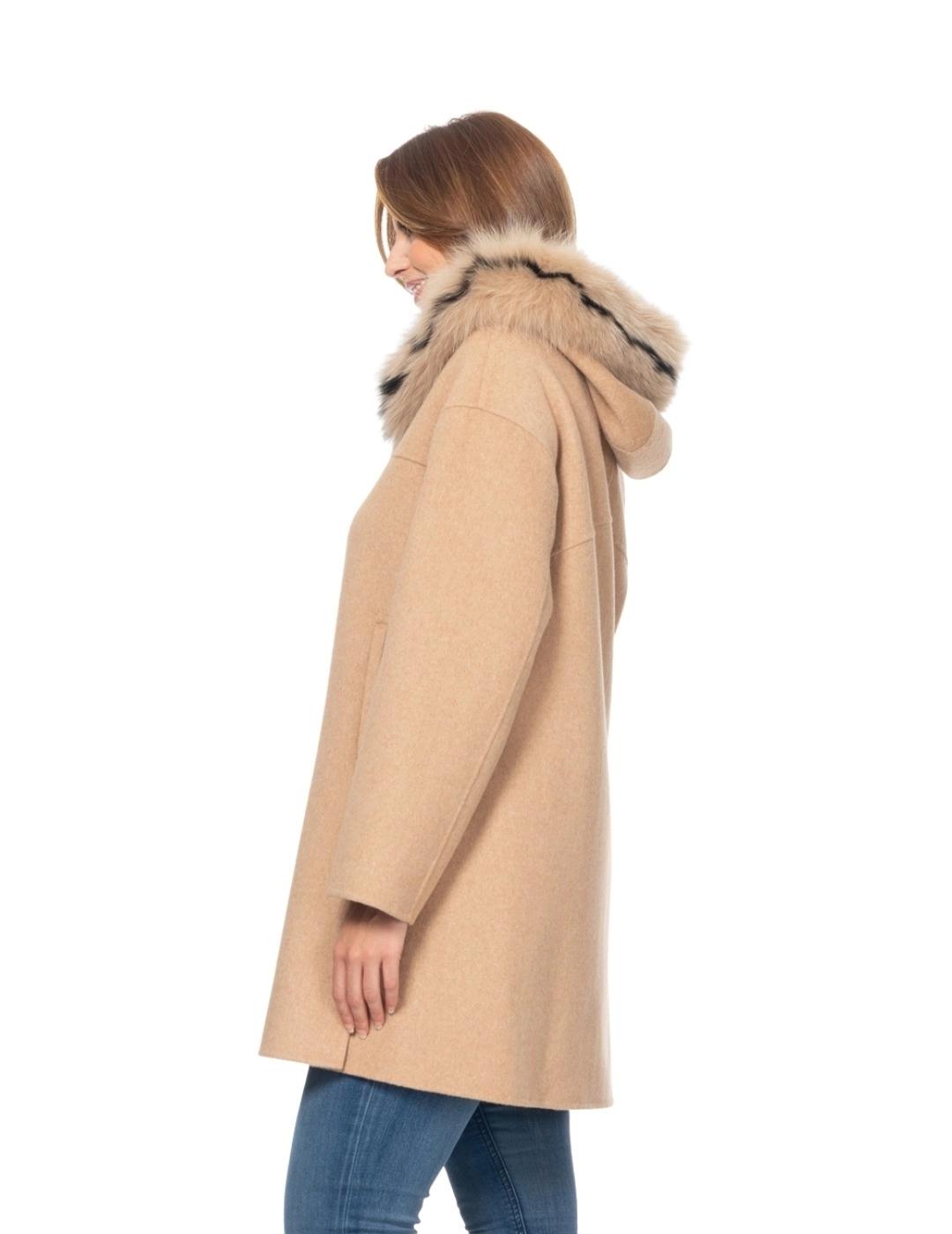 Fashion Abrigo Double Face Barbo P Beige