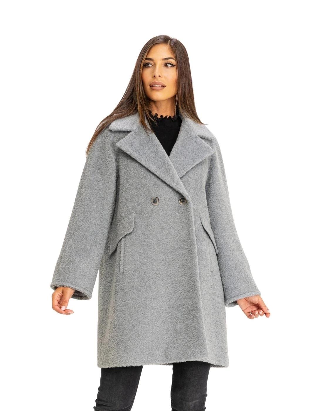 Fashion Abrigo Cubatasa Gris Claro