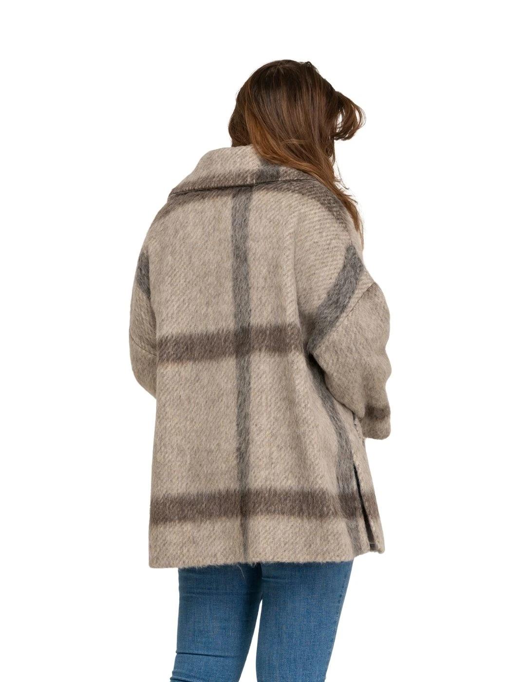 Fashion Chaquetón Daconte Marfil y topo