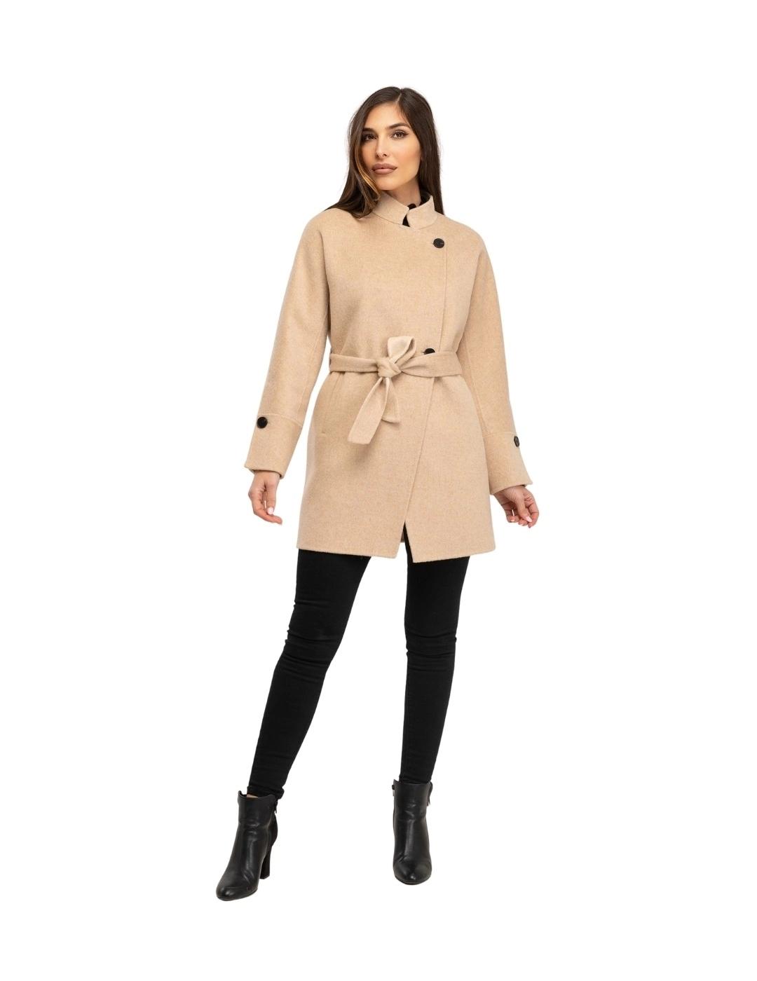 Fashion Abrigo Double Face Flan P Camel