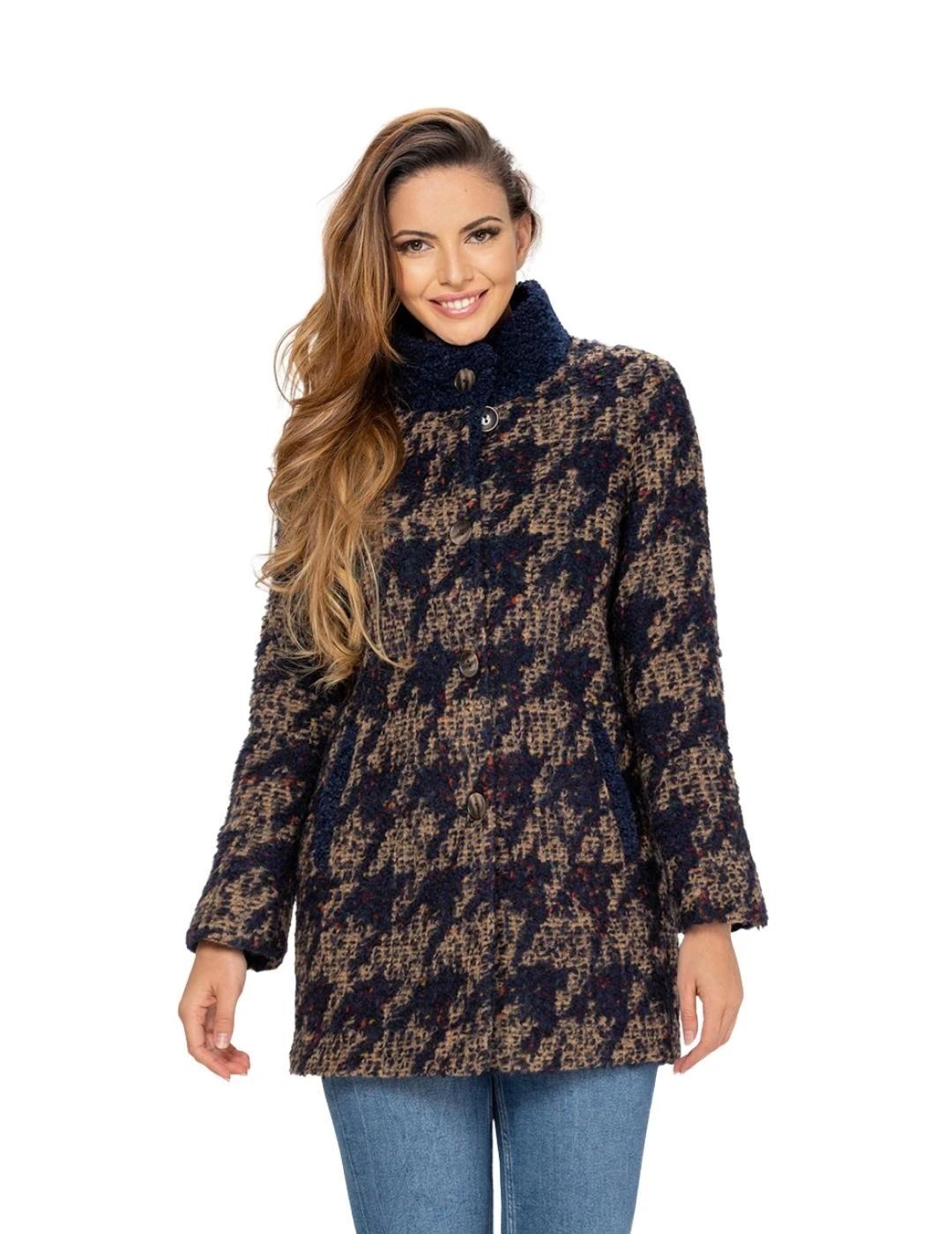 Fashion Chaquetón Pato Camel y marino