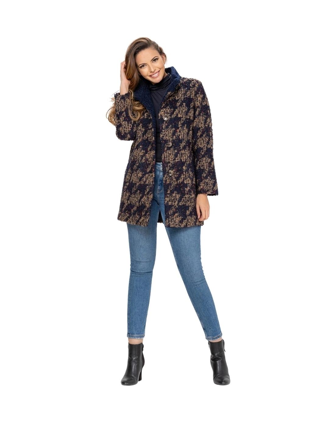 Fashion Chaquetón Pato Camel y marino