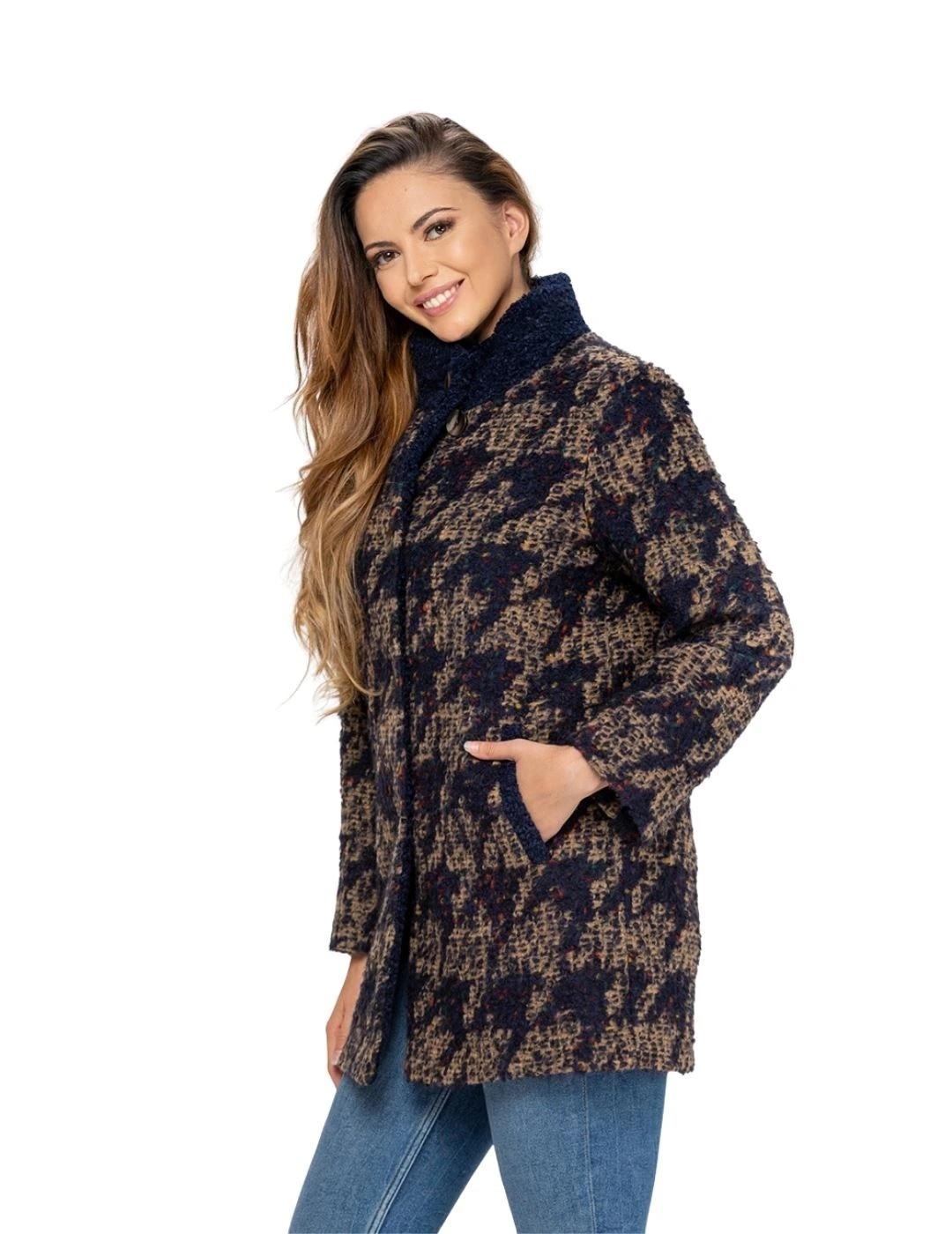 Fashion Chaquetón Pato Camel y marino