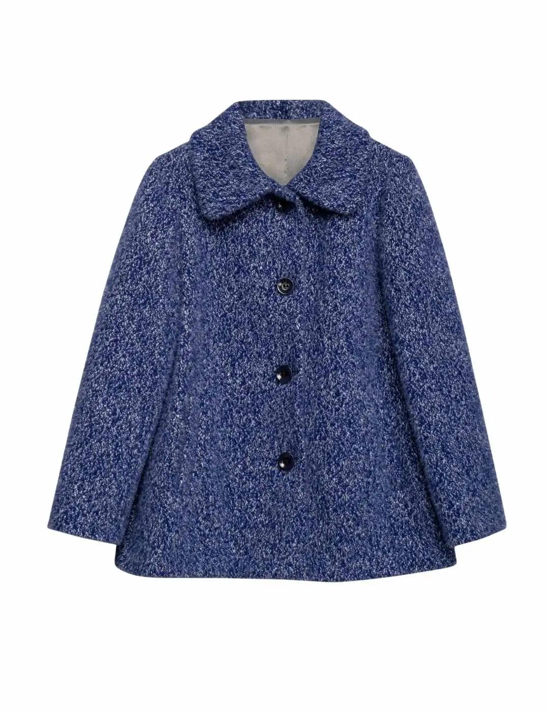 Fashion Chaquetón Pelo Zapador Azul