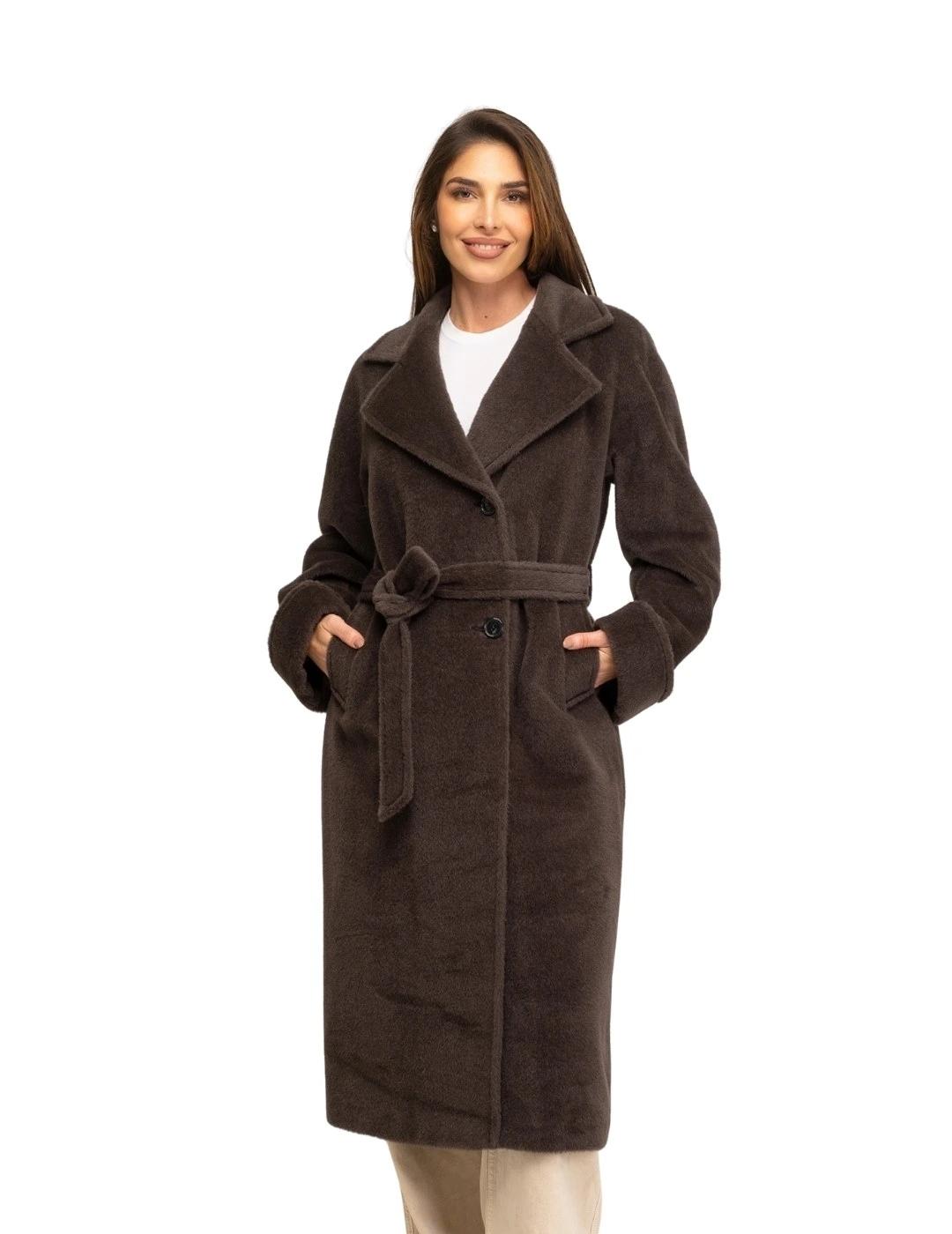 Fashion Abrigo Nenufar Marrón Topo