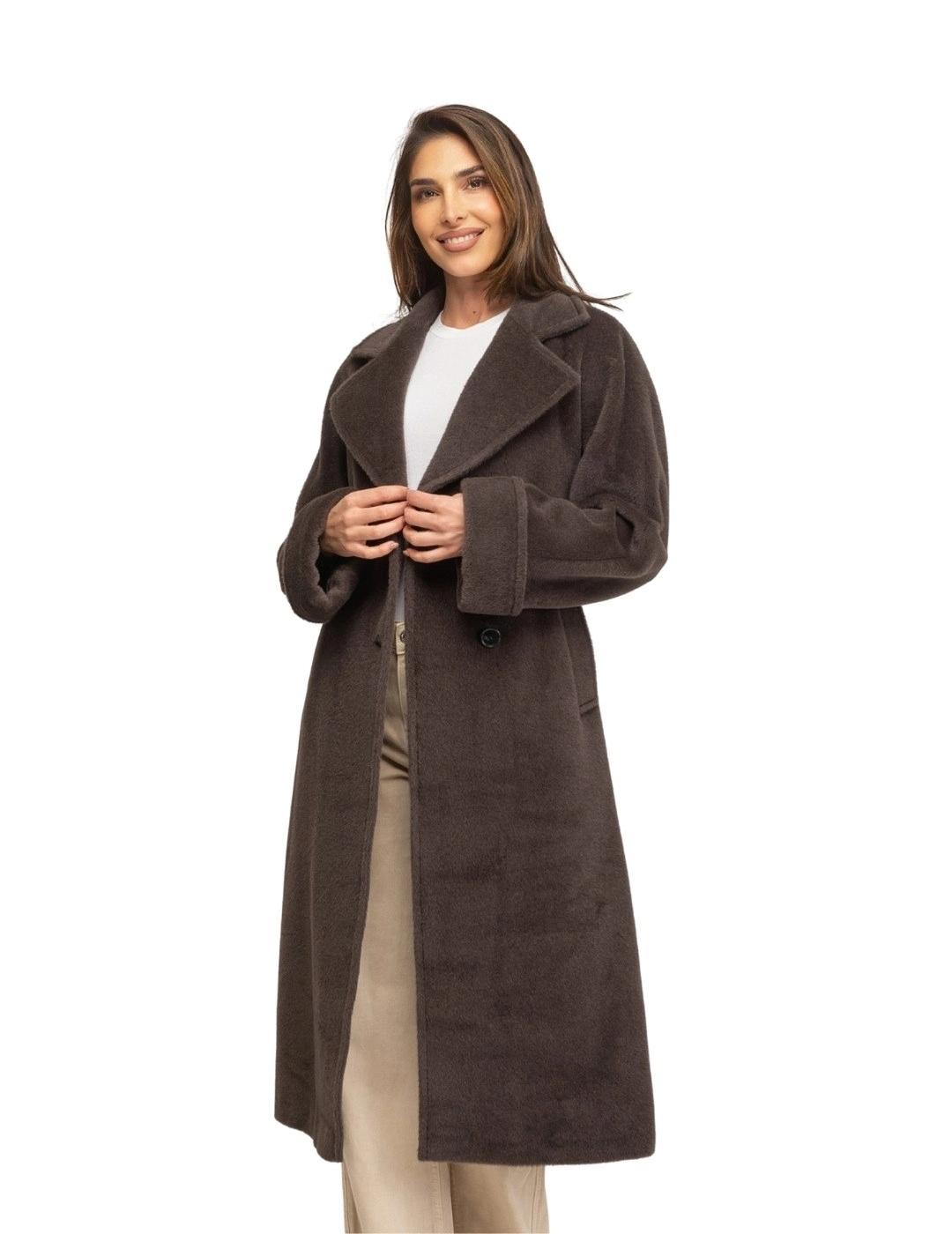 Fashion Abrigo Nenufar Marrón Topo