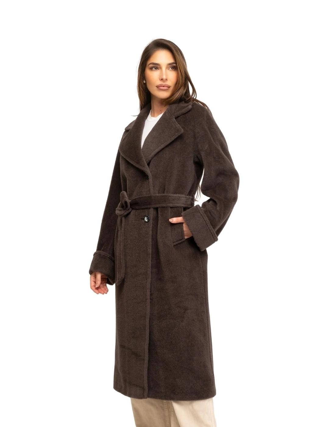 Fashion Abrigo Nenufar Marrón Topo