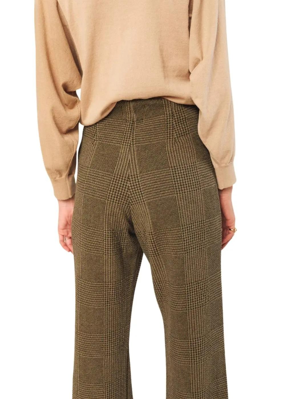 Indi & Cold Pantalón Jacquard doble tela Khaki