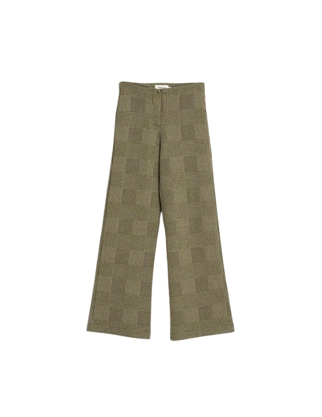 Indi & Cold Pantalón Jacquard doble tela Khaki