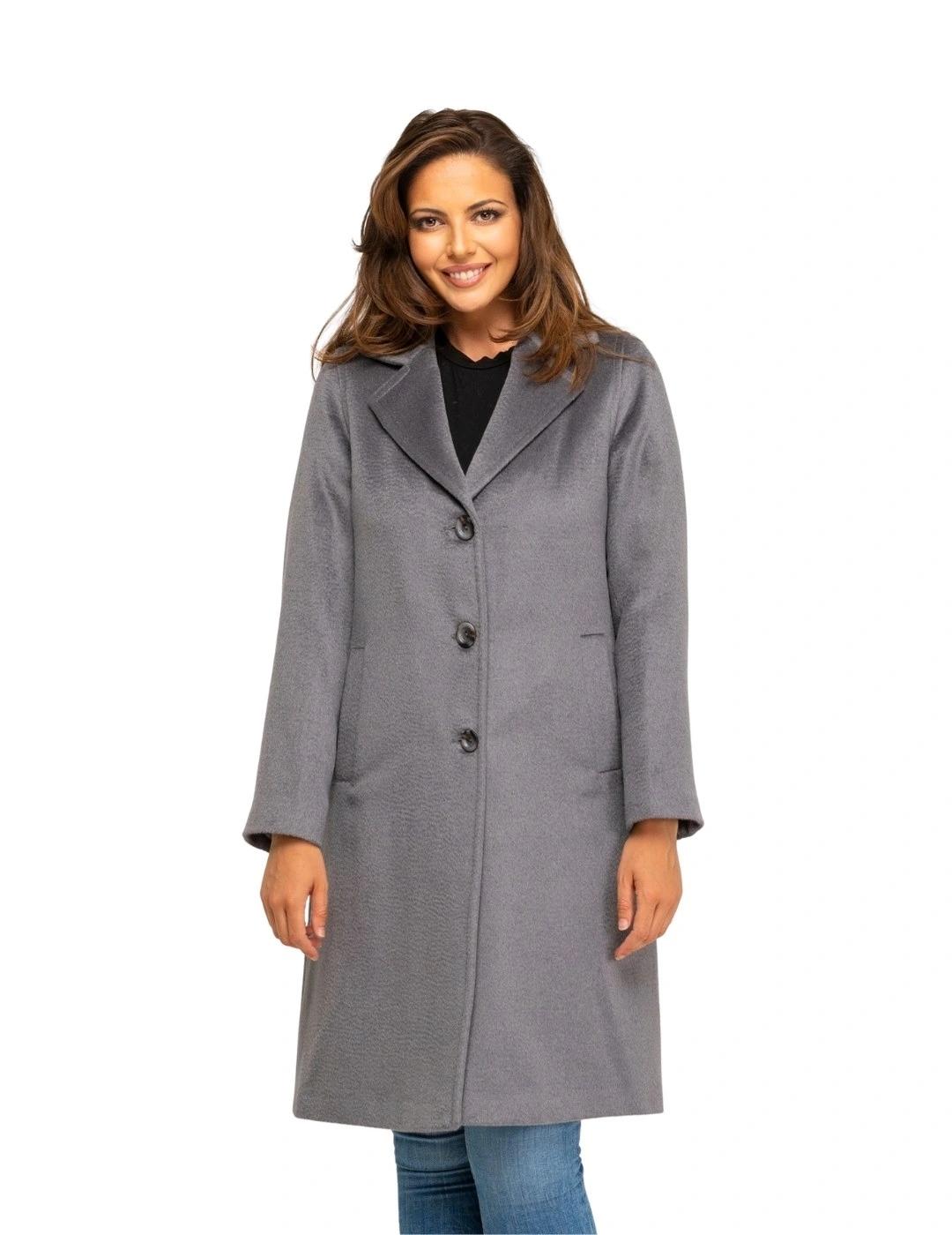 Fashion Abrigo Bizcocho Gris