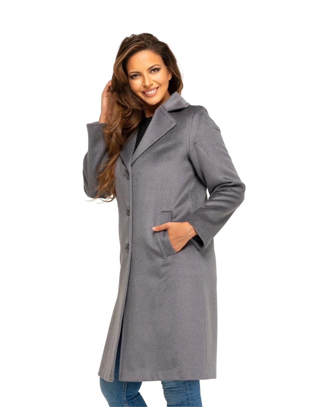 Fashion Abrigo Bizcocho Gris