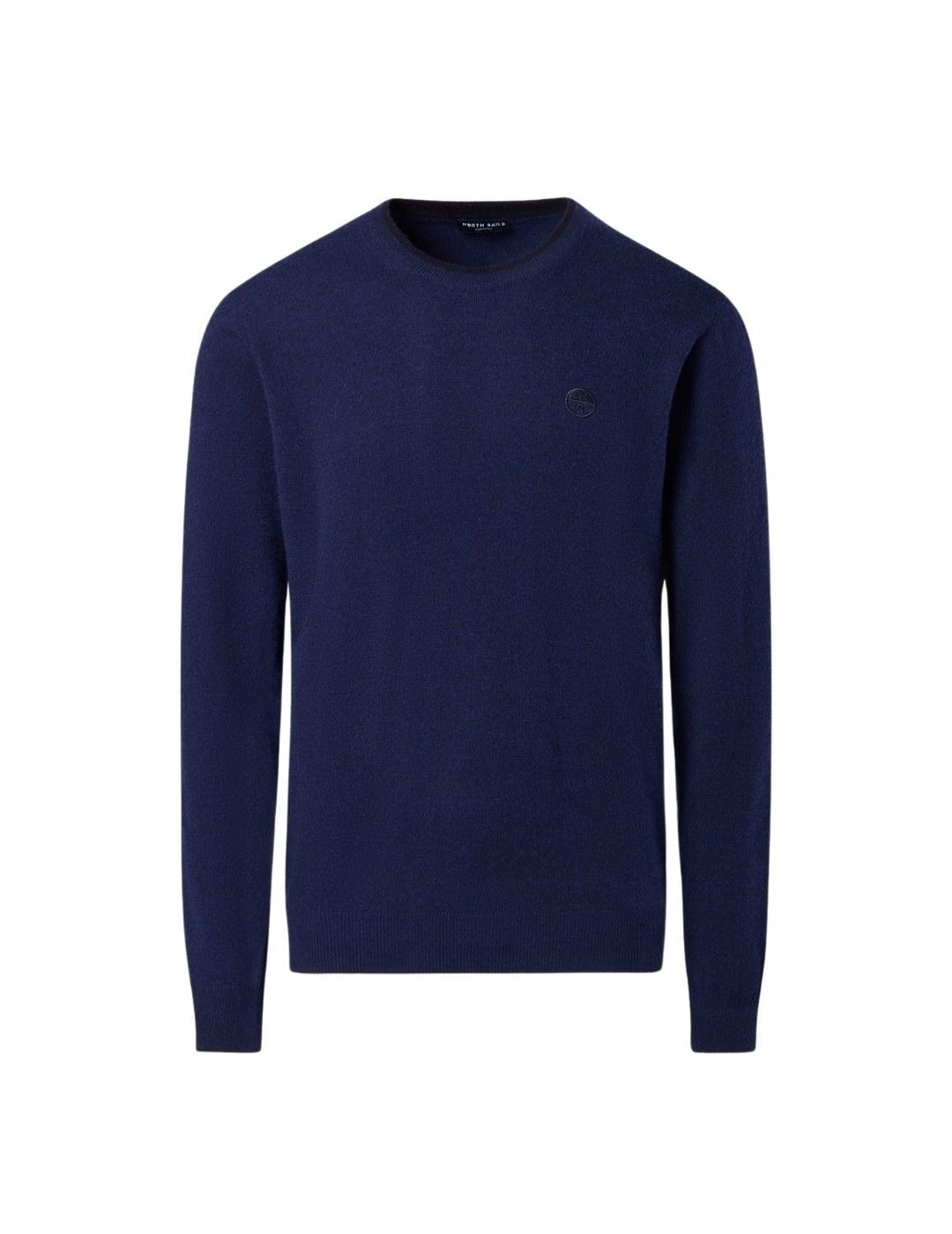 North Sails Jersey cuello redondo y logo Azul