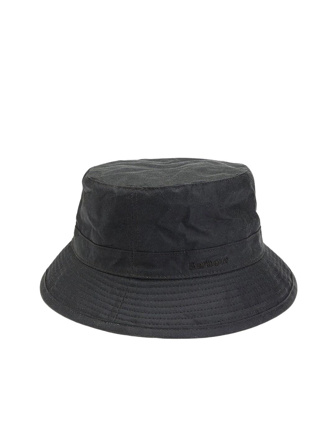 Barbour Gorro Wax Bucket Hat Verde oscuro